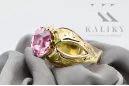 14 Karat Gelbgold Amethyst Ring Vintage Schmuck vrc135y